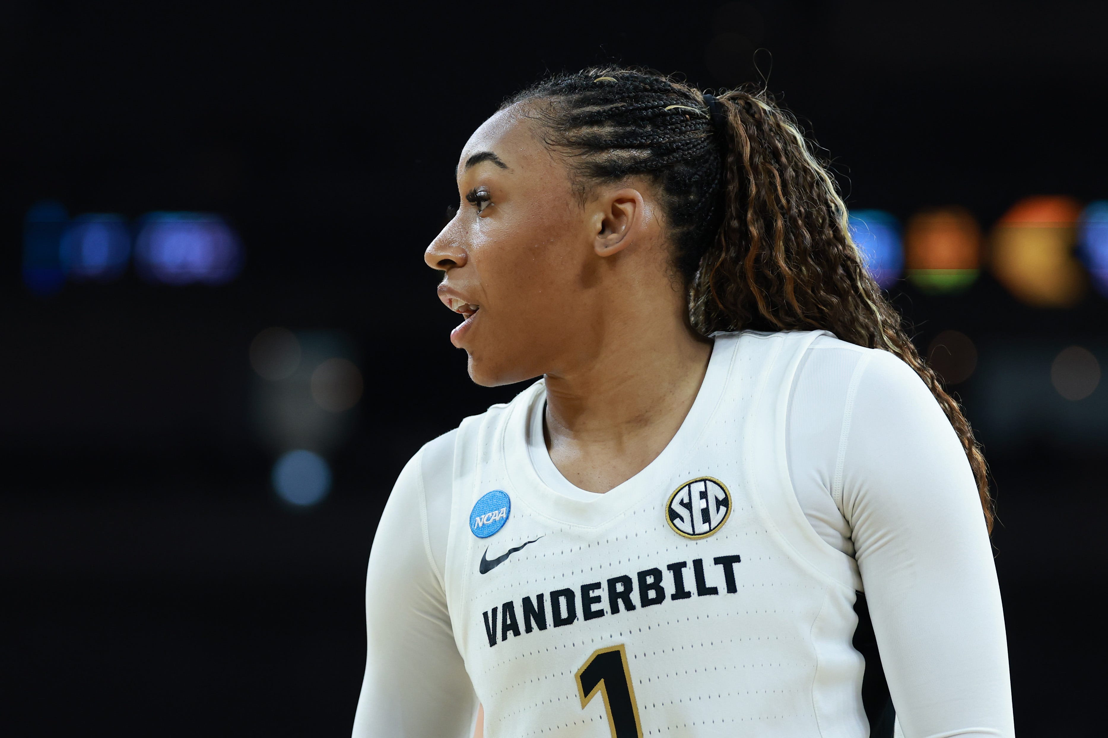 Vanderbilt sophomore Mikayla Blakes is the youngest player at Kara Lawson's Team USA camp in Phoenix, surrounded by WNBA stars like Sabrina Ionescu.