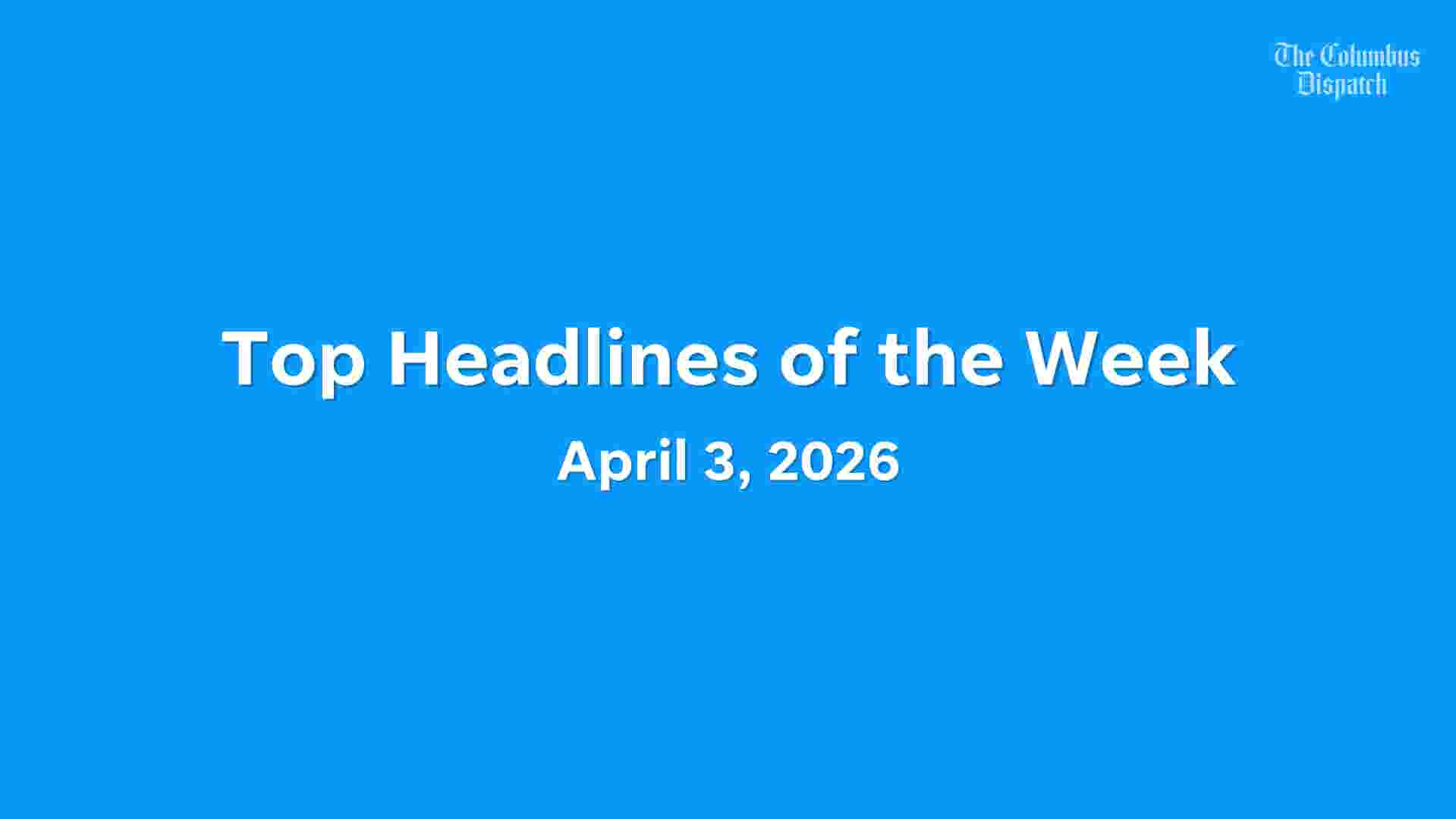 Principais manchetes da semana, 3 de abril de 2026