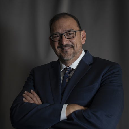 Adrian Fontes at the Arizona Republic in Phoenix on April 2, 2026.