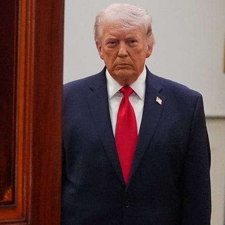 President Donald Trump before speaking to the nation about the Iran war on April 1, 2026.