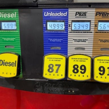 The price of gas at a QuikTrip on Ellsworth Road north of State Route 24 in Mesa on March 30, 2026.