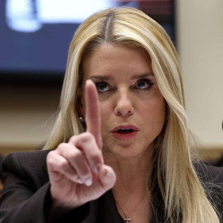 Attorney General Pam Bondi testifies at a House Judiciary Committee hearing on Feb. 11, 2026, in Washington, DC.