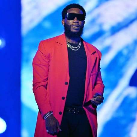 Gucci Mane performs onstage during the 2025 AT&T Playoff Playlist Live! at State Farm Arena in Atlanta on Jan. 18, 2025.