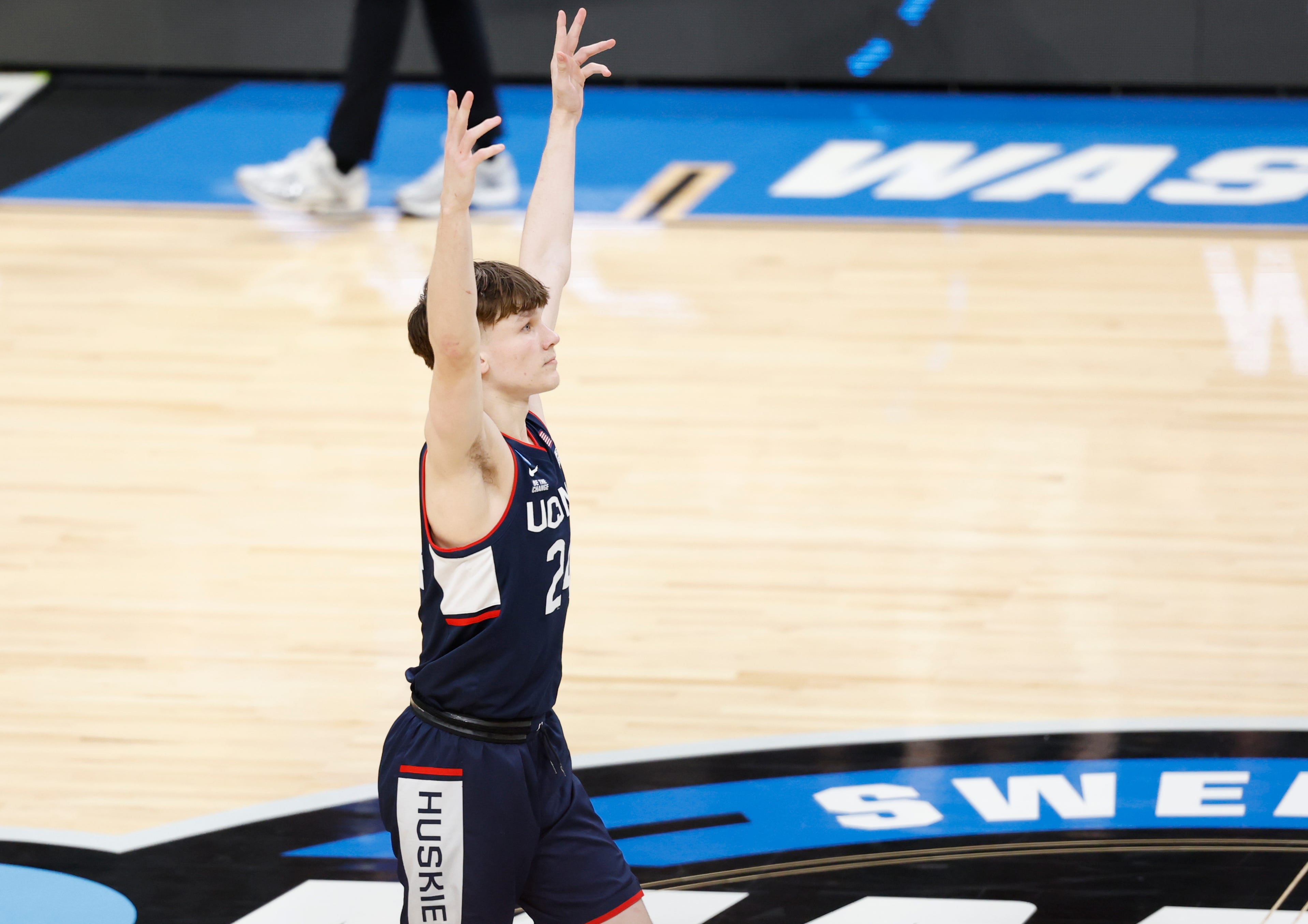 It's been a wild few days for Braylon Mullins. The UConn freshman's shot sent Duke home and the Huskies to the Final Four — and his home: Indiana.
