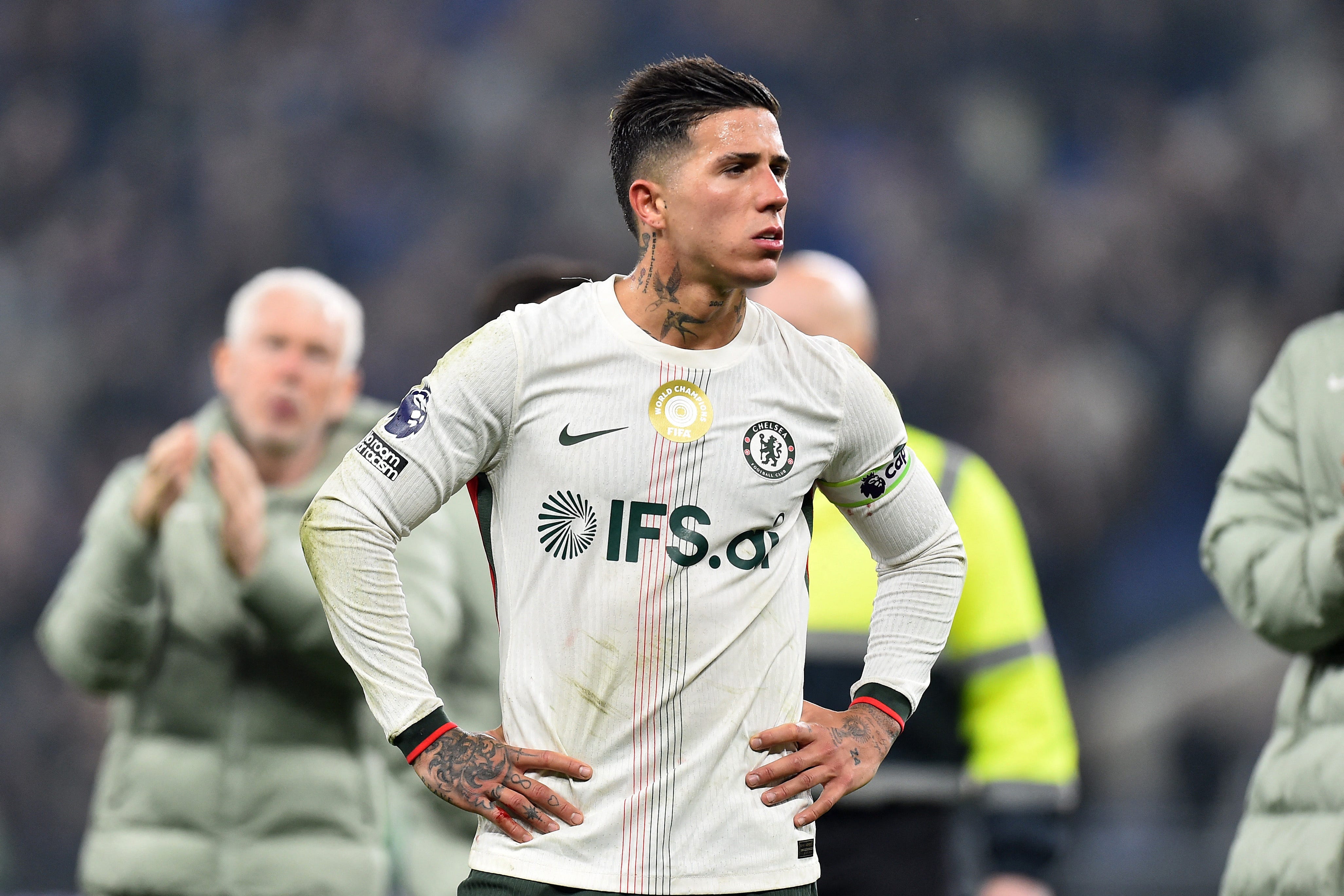 Chelsea manager Liam Rosenior said Enzo Fernandez crossed a line with his comments on a possible move to Real Madrid.