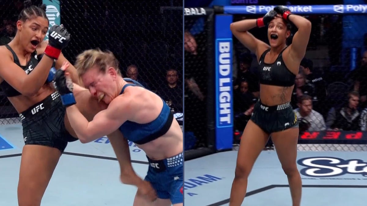 Alice Pereira, la ‘Chica Dorada’ de 20 años, consigue el violento KO de todos los tiempos en UFC
