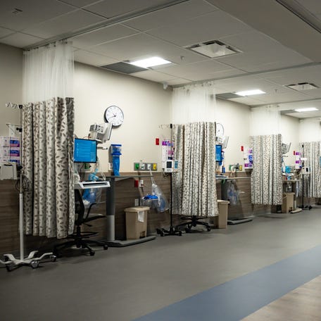 A view of where patients recovering after a surgery come to get checked on by doctors at Wynn Hospital in Utica, NY on Wednesday, August 7, 2024.