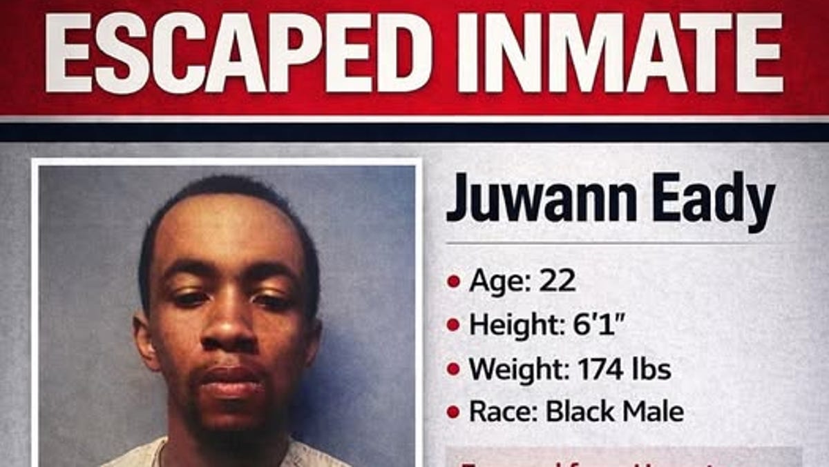 Condado de Hampton busca a recluso escapado peligroso