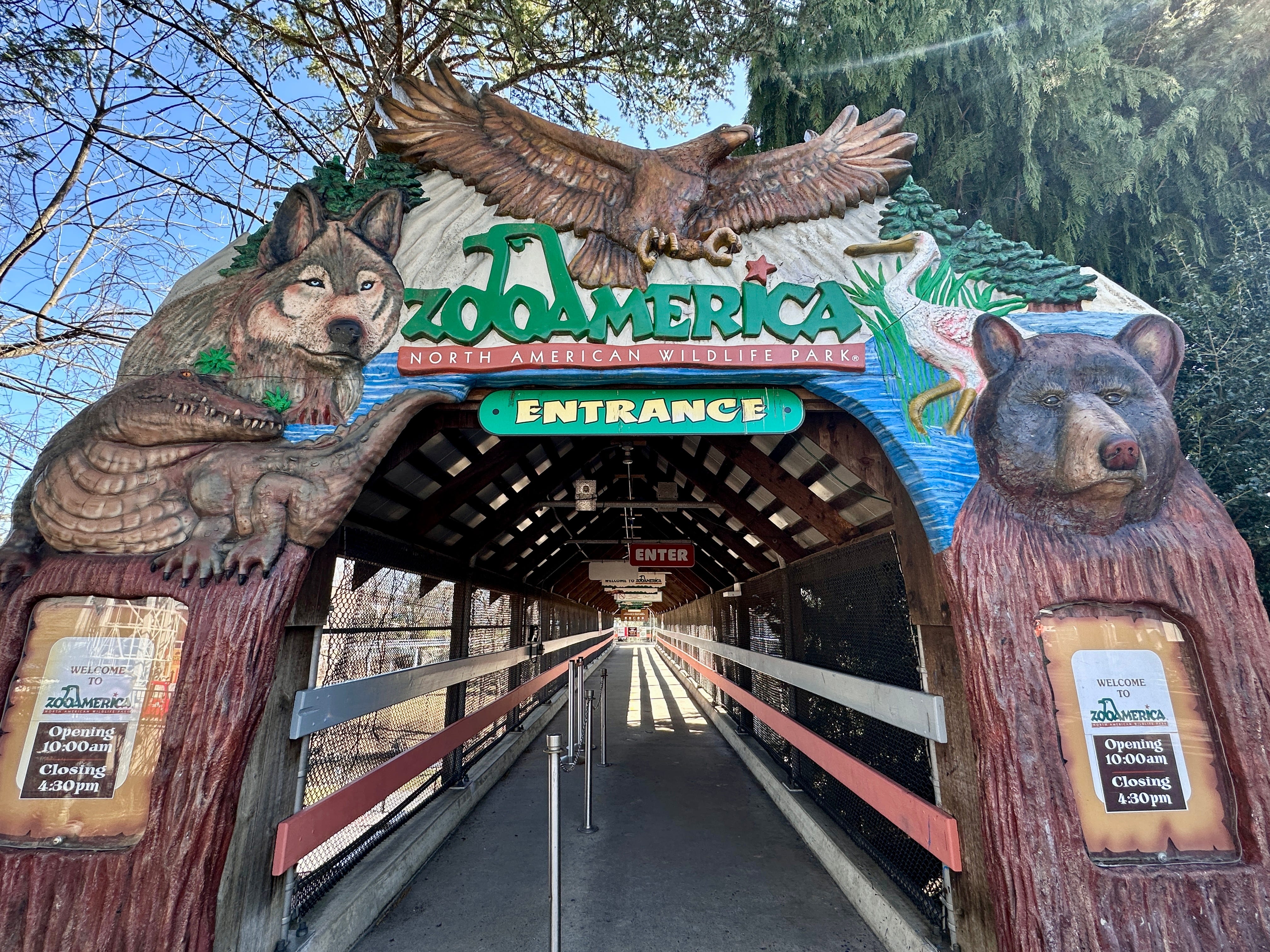 Following a review by the zoo, a spokesperson said that at no point during the incident was the 18-month-old inside the wolf's enclosure.