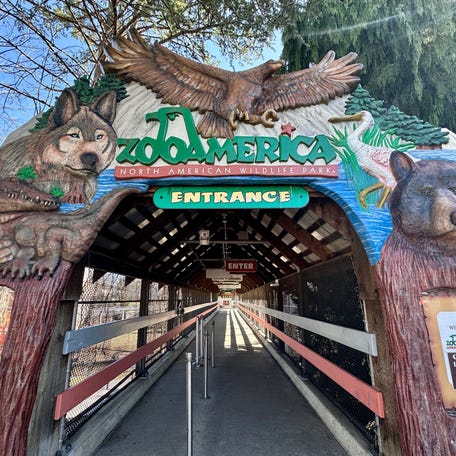 The entrance of the ZooAmerica North American Wildlife Park in Hershey, Pennsylvania, in an undated photo.
