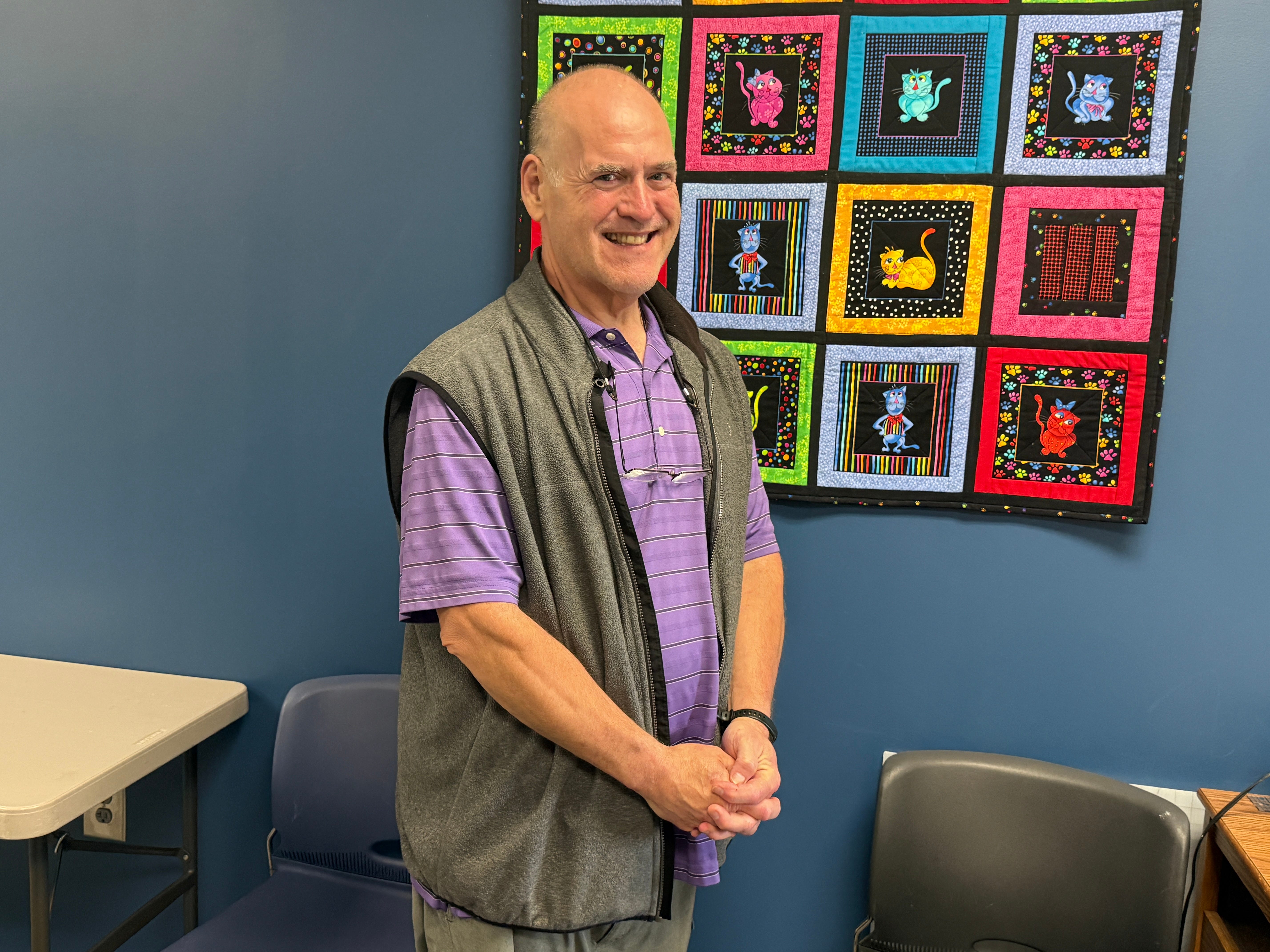 Quilt sewn by seniors at the West Knox Senior Center