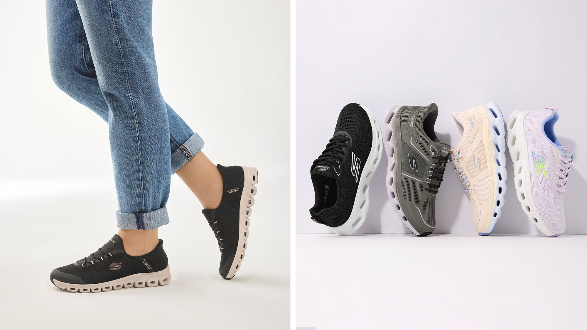 National Walking Month is the perfect time to make walking your workout. Skechers Go Walk shoes combine comfort and support for every mile.