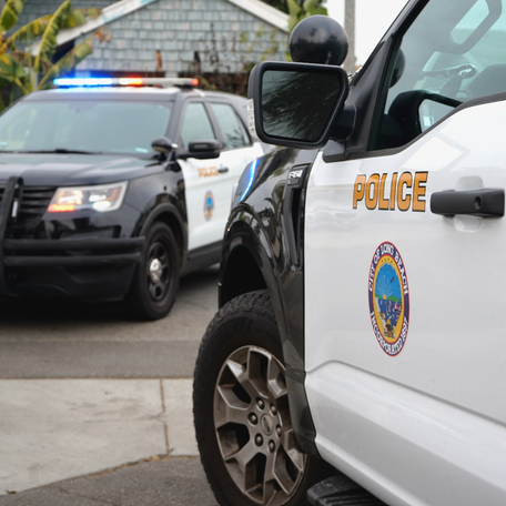 Officers with the Long Beach Police Department at a scene.