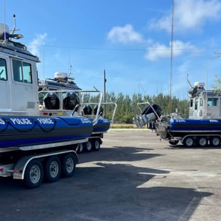Boats pictured belonging to the Royal Bahamas Police Force.