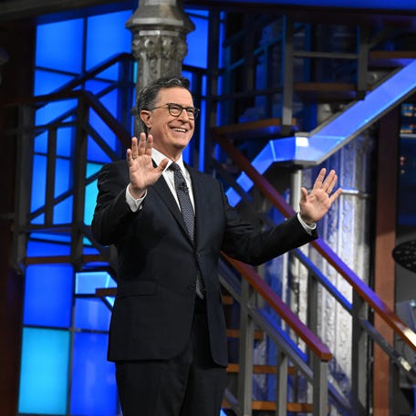 Stephen Colbert hosts "The Late Show" on March 30, 2026.