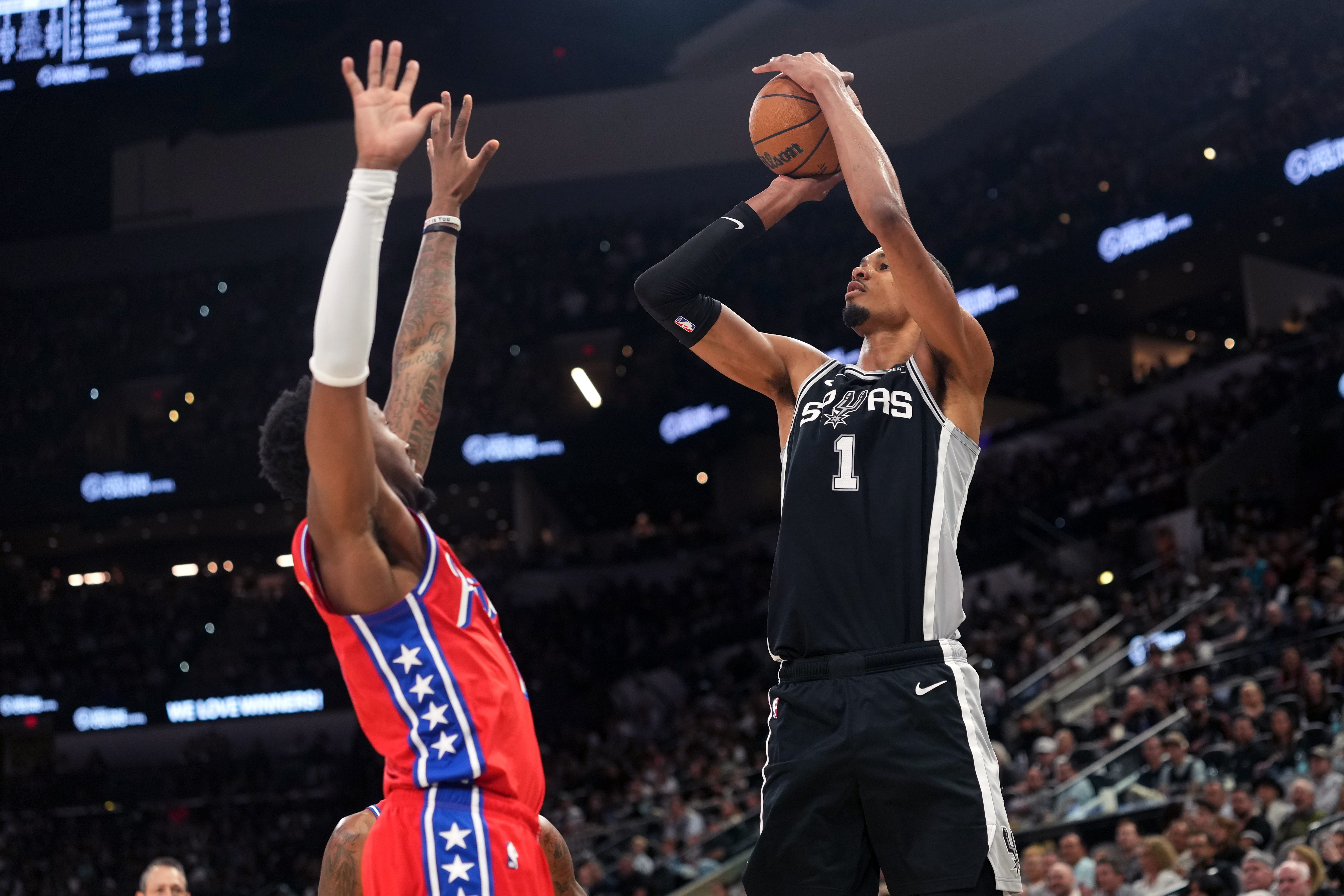 Victor Wembanyama suffered a rib contusion Monday night, but the San Antonio Spurs likely dodged serious injury concerns to their superstar.