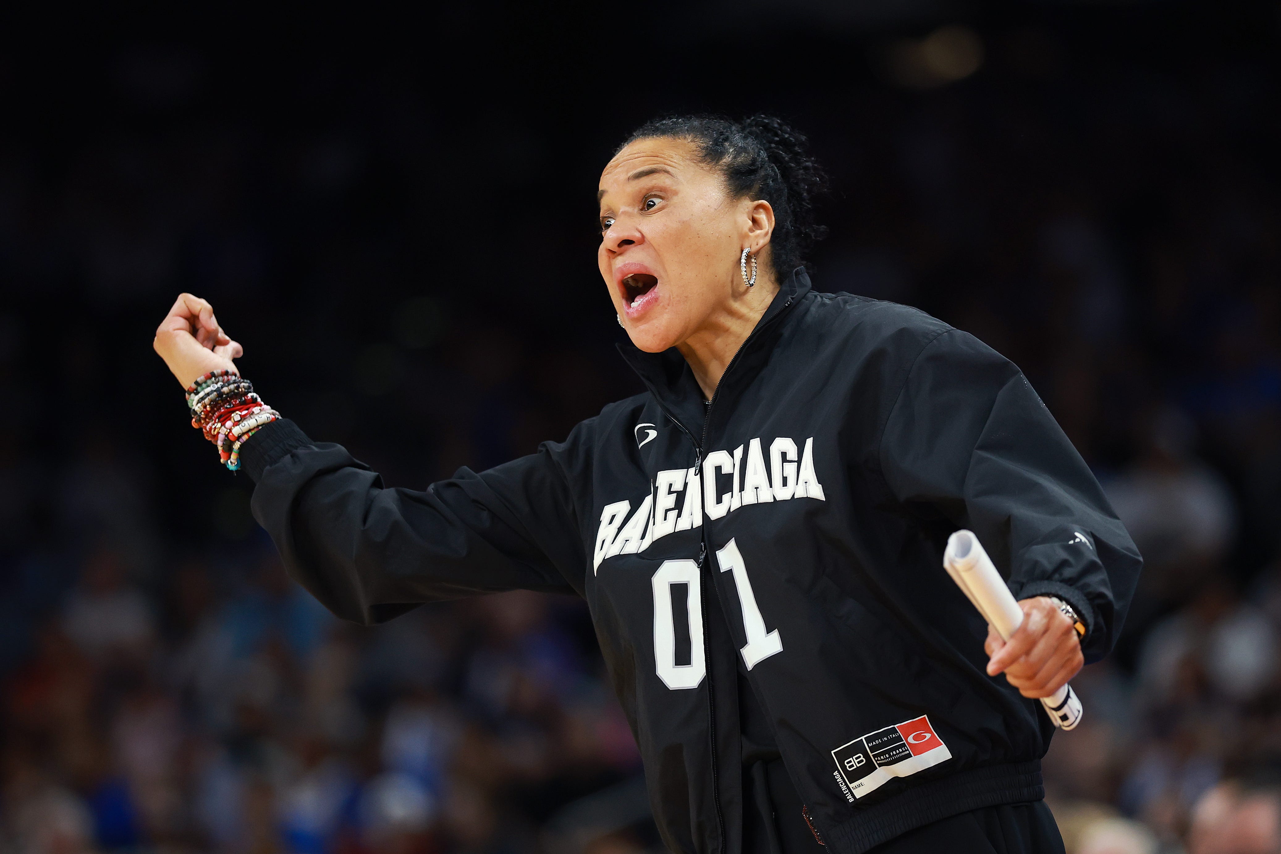 Dawn Staley said on Tuesday she and Geno Auriemma have spoken after their confrontation at the women's Final Four on Friday.