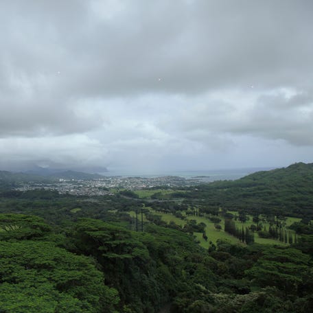 A view from the Pali Highway on December 26, 2013. Honolulu police said officers located Gerhardt Konig near Pali Highway and arrested him after a brief foot pursuit on March 24, 2025.
