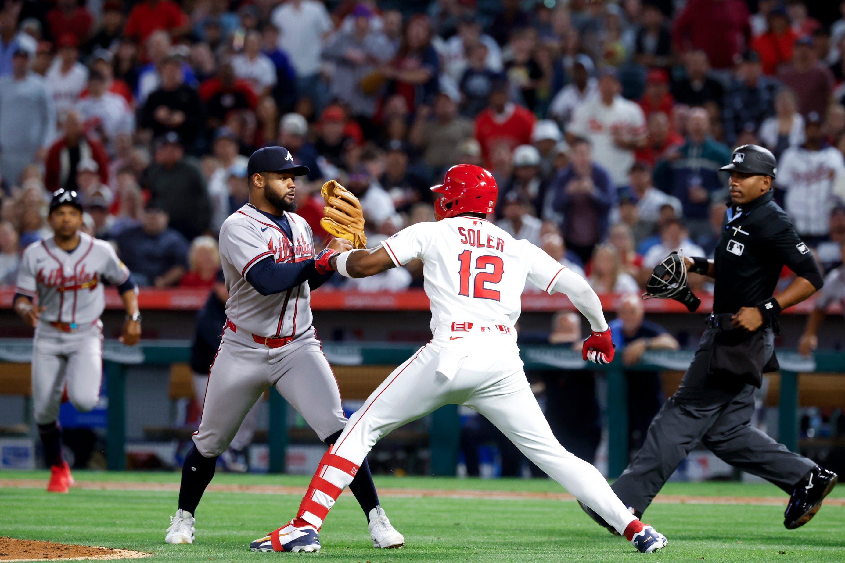 Close up of the fight