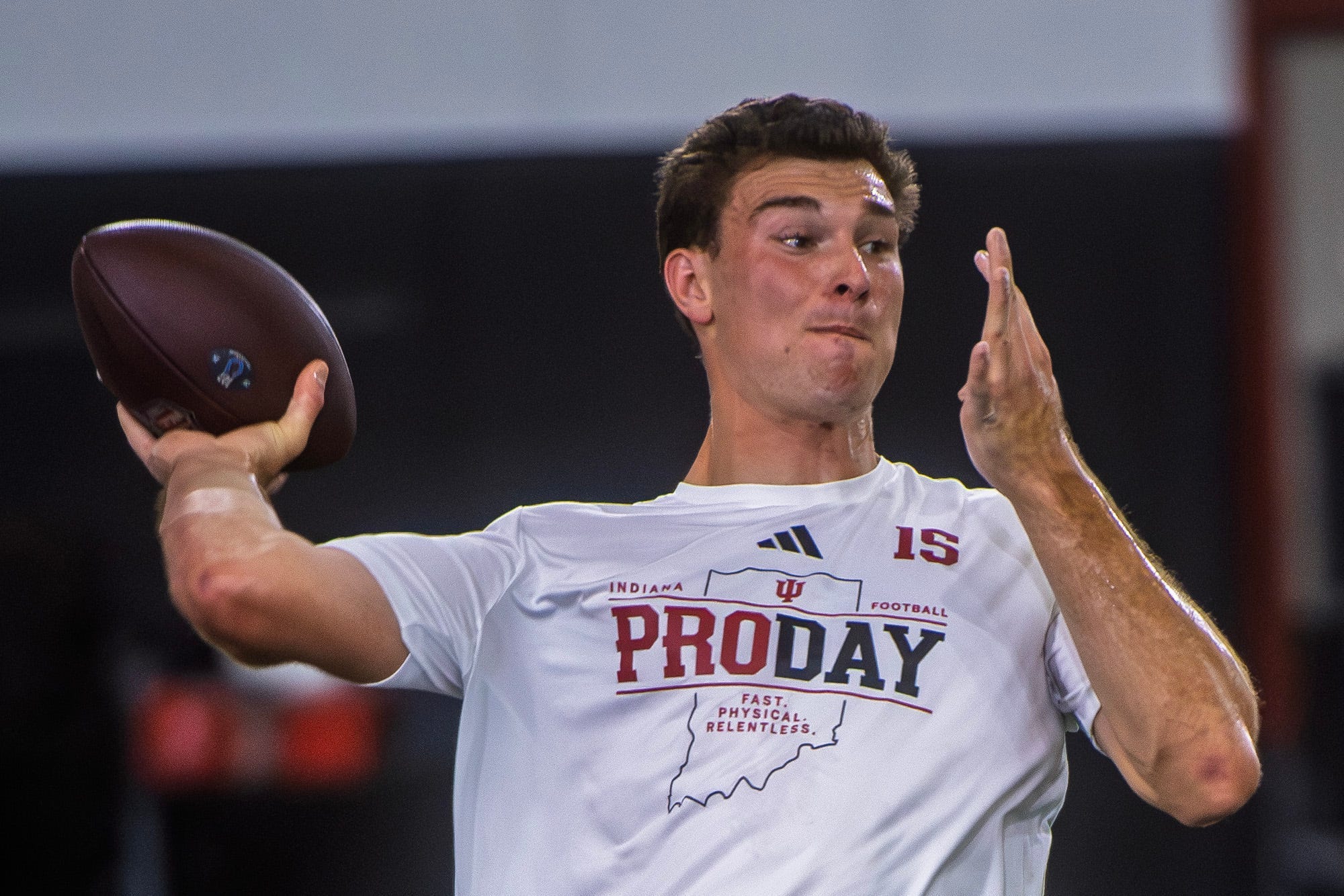 Fernando Mendoza said he has been watching NFL QBs Matthew Stafford, Sam Darnold and Brock Purdy before the 2026 NFL draft.