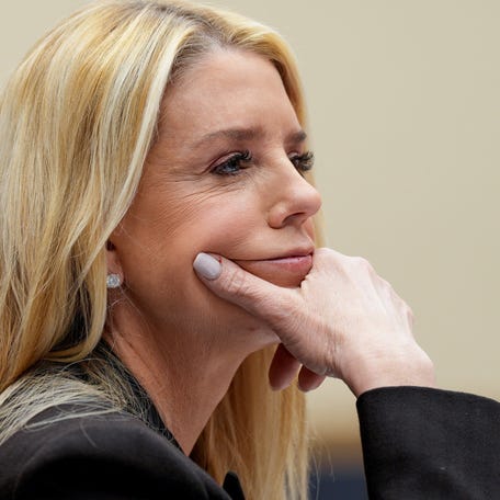 Now-former Attorney General Pam Bondi attends a House Judiciary Committee hearing on oversight of the Justice Department on February 11, 2026.