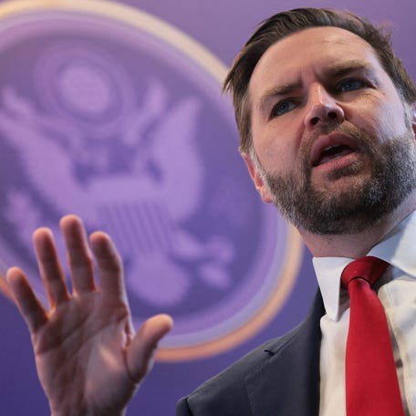 Vice President JD Vance delivers remarks at Mathias Corvinus Collegium in Budapest, Hungary, April 8, 2026.