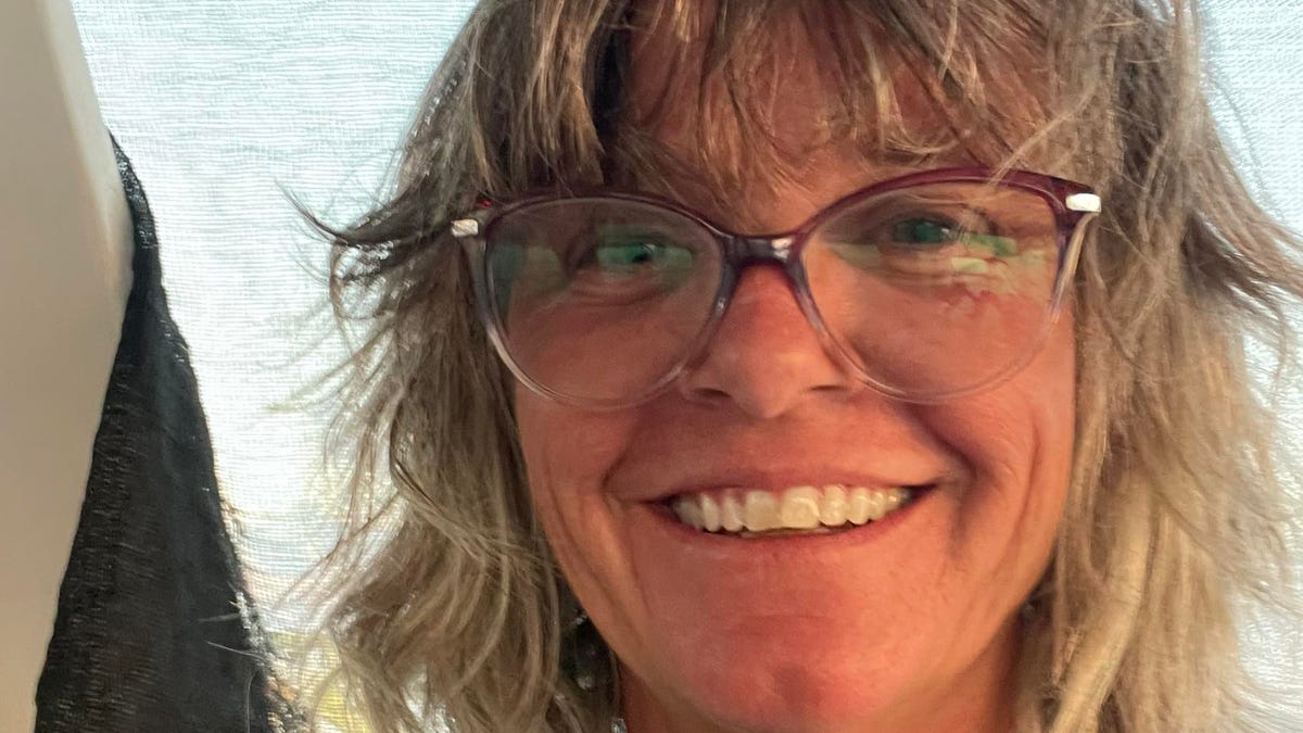 Lynette Hooker is pictured in a selfie posted on Facebook.