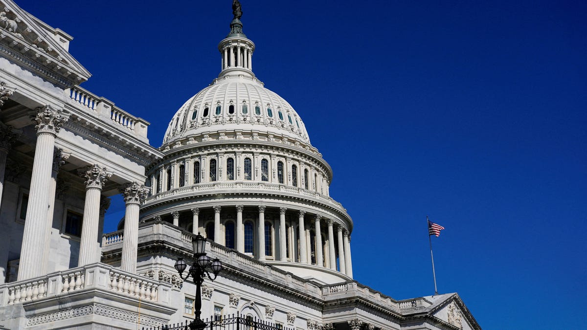 A view of the dome of the U.S. Capitol building in September 2025.