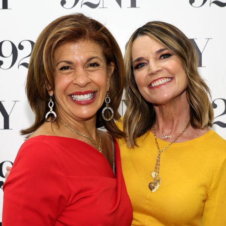 Hoda Kotb, left, and Savannah Guthrie at 92NY on Feb. 22, 2024, in New York City.