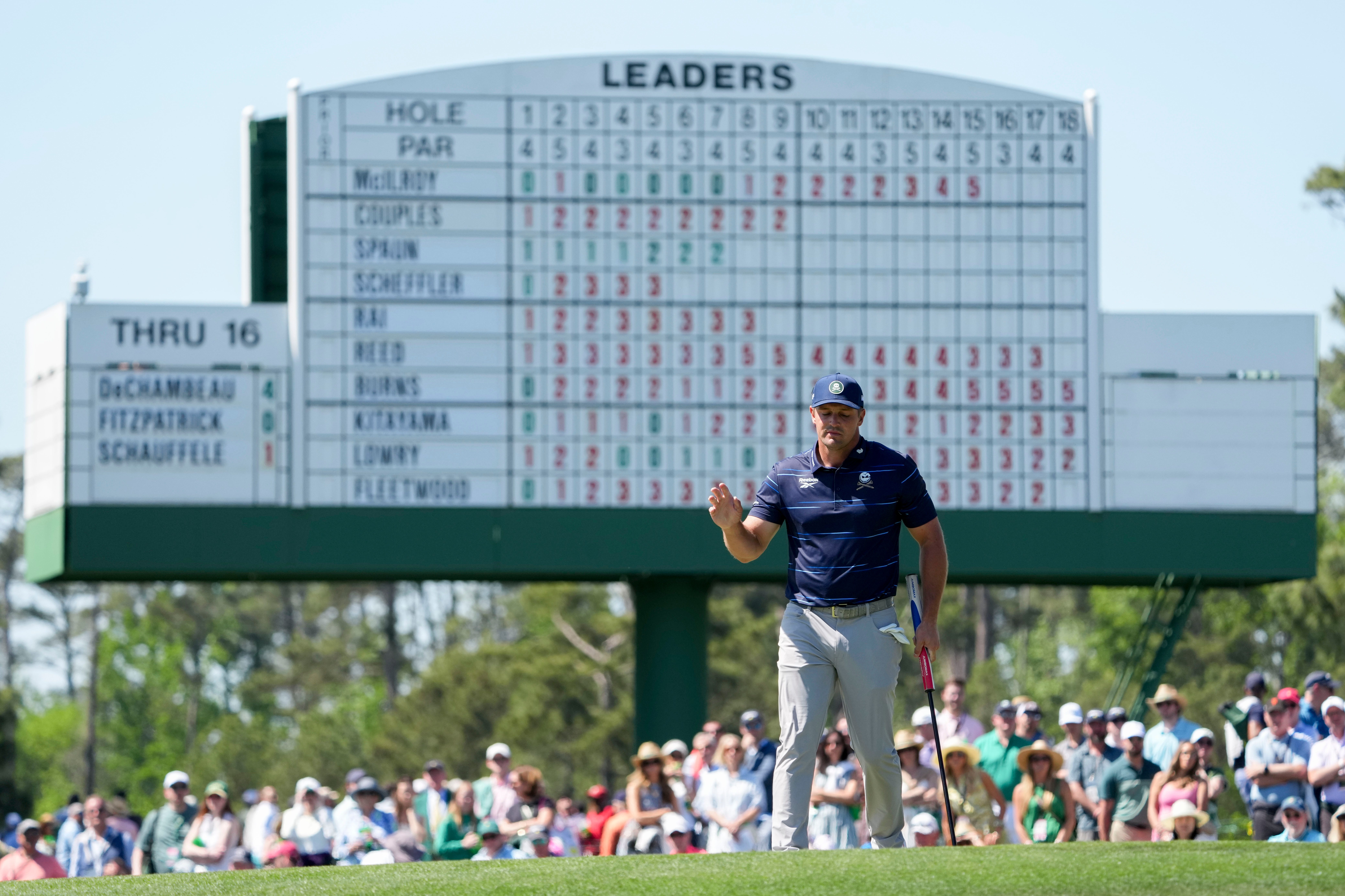 The 2026 Masters is underway and the projected cut line is starting to come into focus with Bryson DeChambeau and Jon Rahm among those in danger.