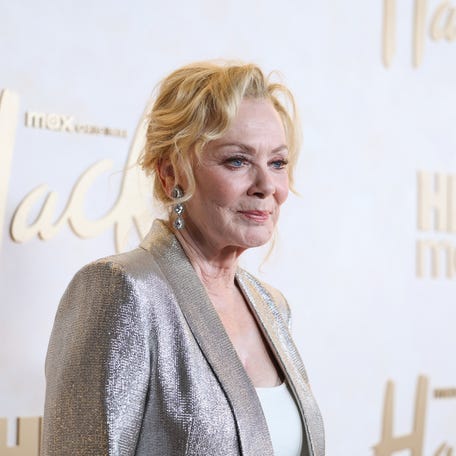 Jean Smart attends the Los Angeles red carpet premiere of HBO Max original series "Hacks" at a private location on April 8, 2026, in Los Angeles.