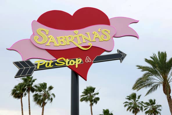 First look at “Sabrina’s Pit Stop” presented by Airbnb and Sabrina Carpenter on in Indio, California.