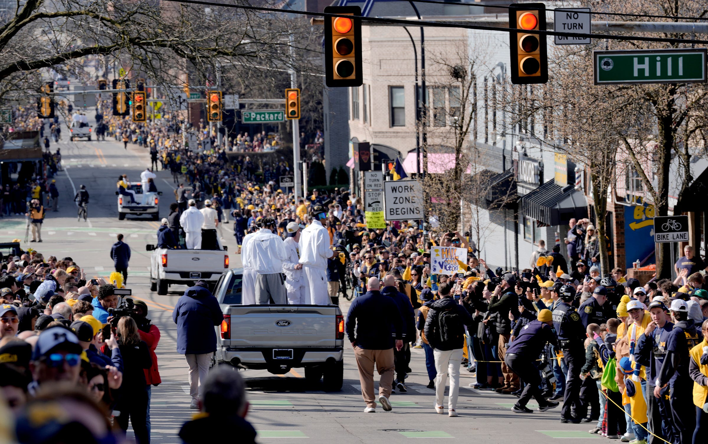 The parade through the University of Michigan campus will start at 10 a.m. followed by a celebration inside Crisler Center at 1 p.m.