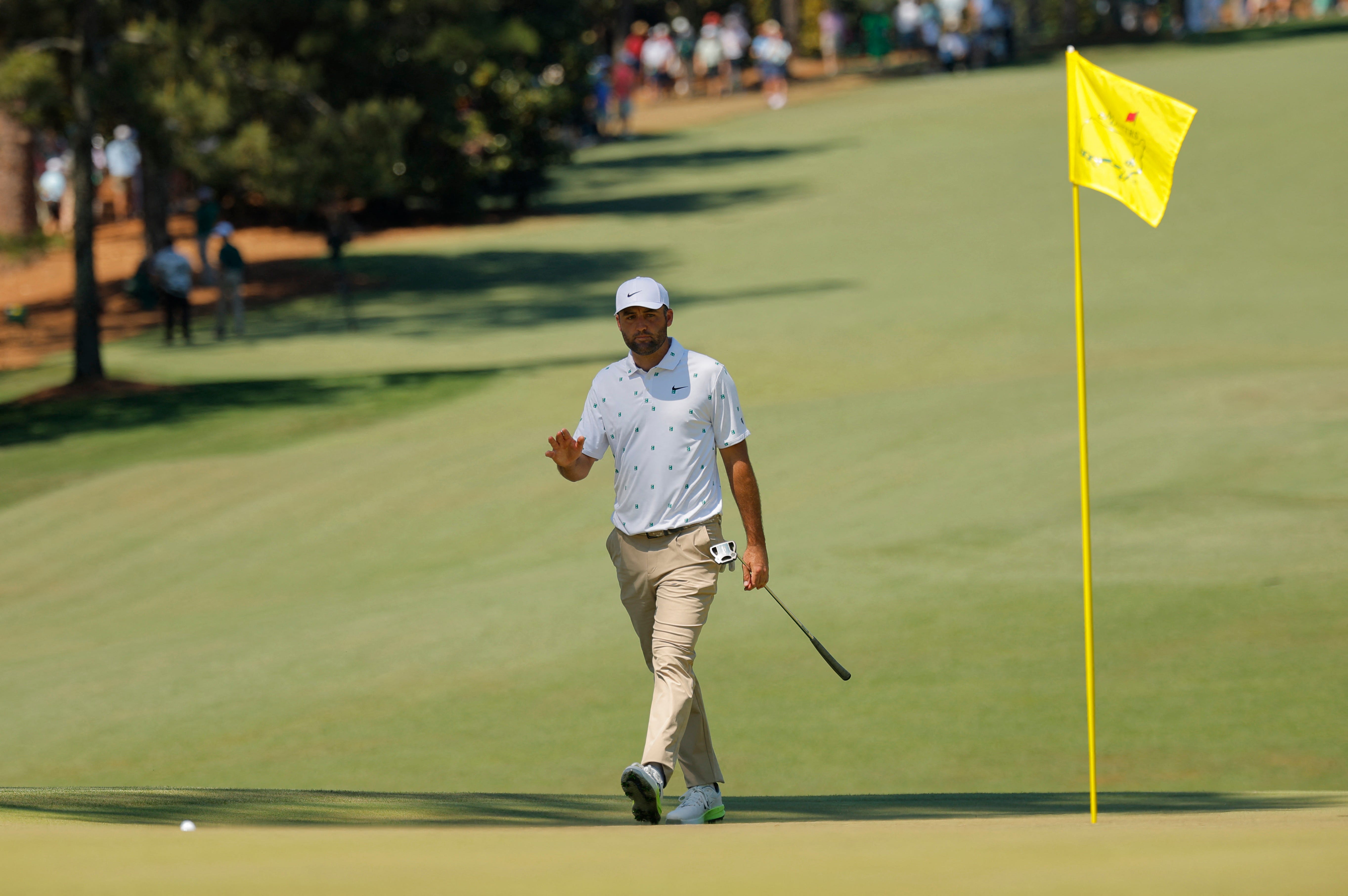 Follow Scottie Scheffler's third round at the Masters with live scorecard updates as he tries to climb back into contention at Augusta.