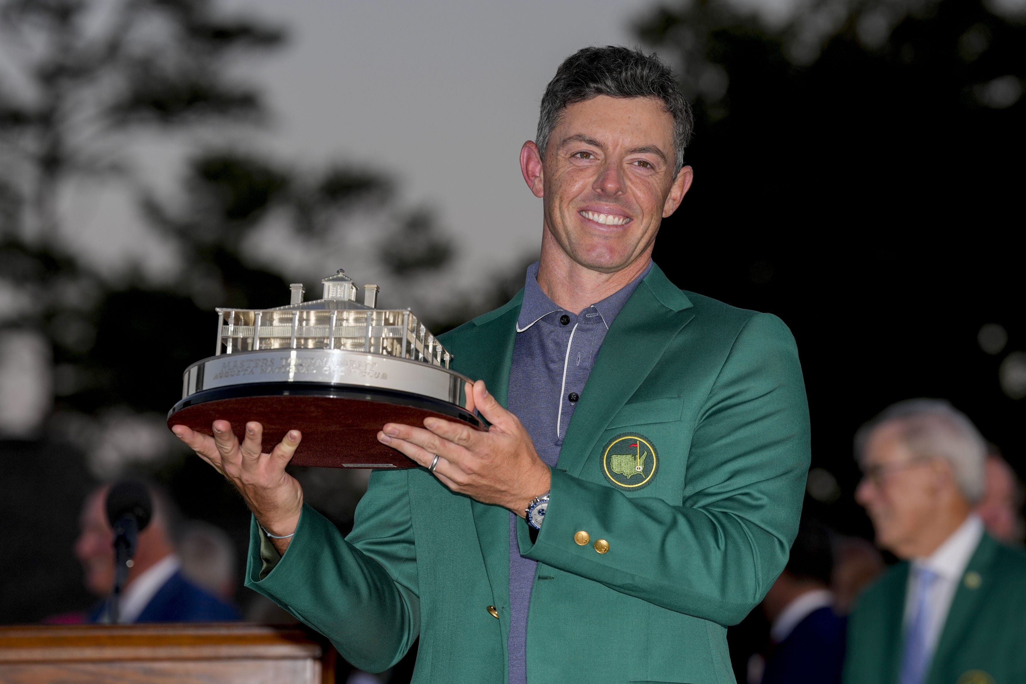 Rory McIlroy put on his first Masters green jacket in 2025 after dramatically winning the tournament.