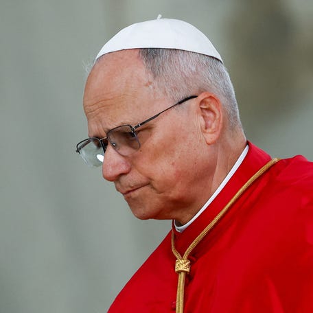 Pope Leo XIV visits El Madania, Algeria, on April 13, 2026.