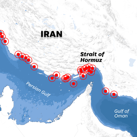 There are at least 16 Iranian ports in the Persian Gulf region.