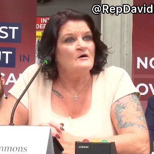 Sharon Simmons, who delivered for DoorDash at the White House on Monday, has previously appeared alongside other GOP officials.