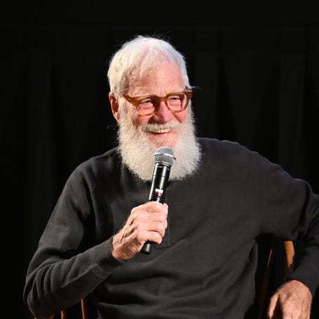 David Letterman speaks on stage during John Candy: I Like Me, An Evening With Ryan Reynolds on Sept. 23, 2025 in Ridgefield, Connecticut.