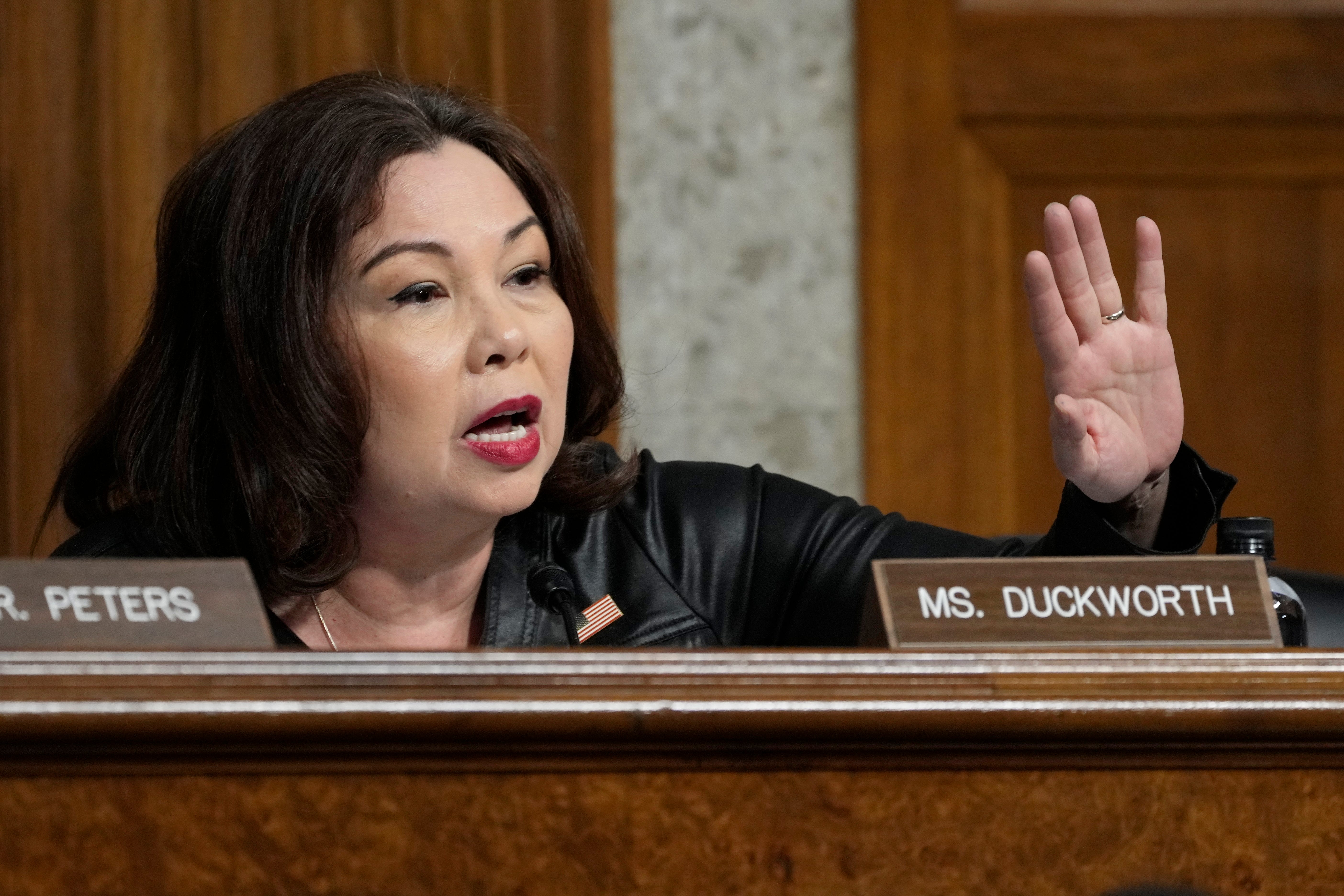 Senate rejects Duckworth resolution to curb Trump attacks in Iran