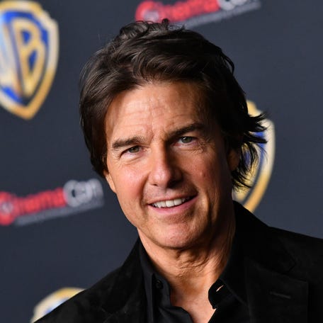 Actor Tom Cruise promotes the upcoming film "Digger" during Warner Bros photocall at the Colosseum at Caesar's Palace in Las Vegas, Nevada, on April 14, 2026.