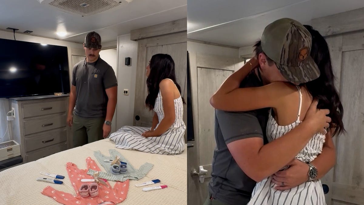 Watch husband react to pregnancy news after four years of infertility