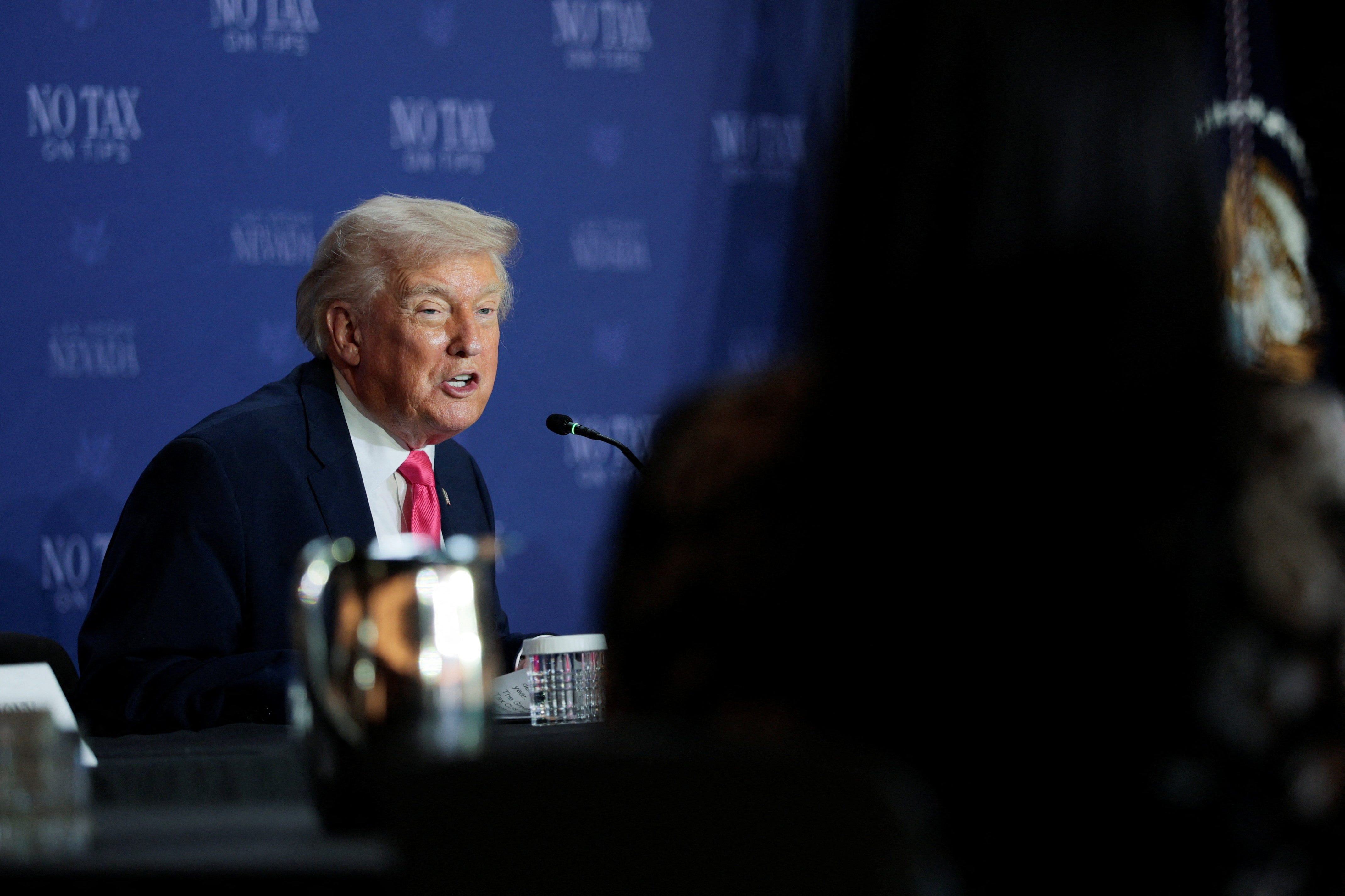 Trump touts tax tips policy in Vegas, says Iran war is going ‘swimmingly’