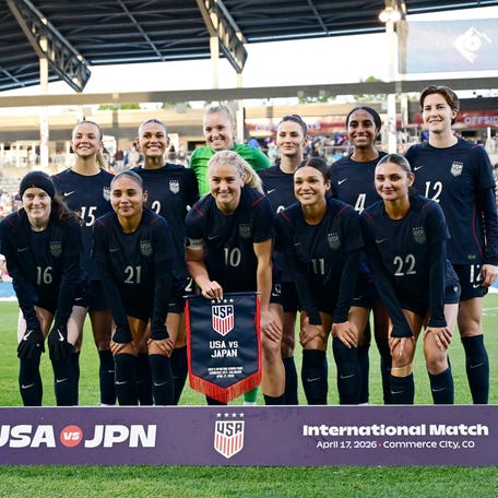 COMMERCE CITY, COLORADO - APRIL 17: Players of United States pose for a team photograph prior to the international friendly match between United States and Japan at Dick's Sporting Goods Park on April 17, 2026 in Commerce City, Colorado. (Photo by Dustin Bradford/Getty Images)