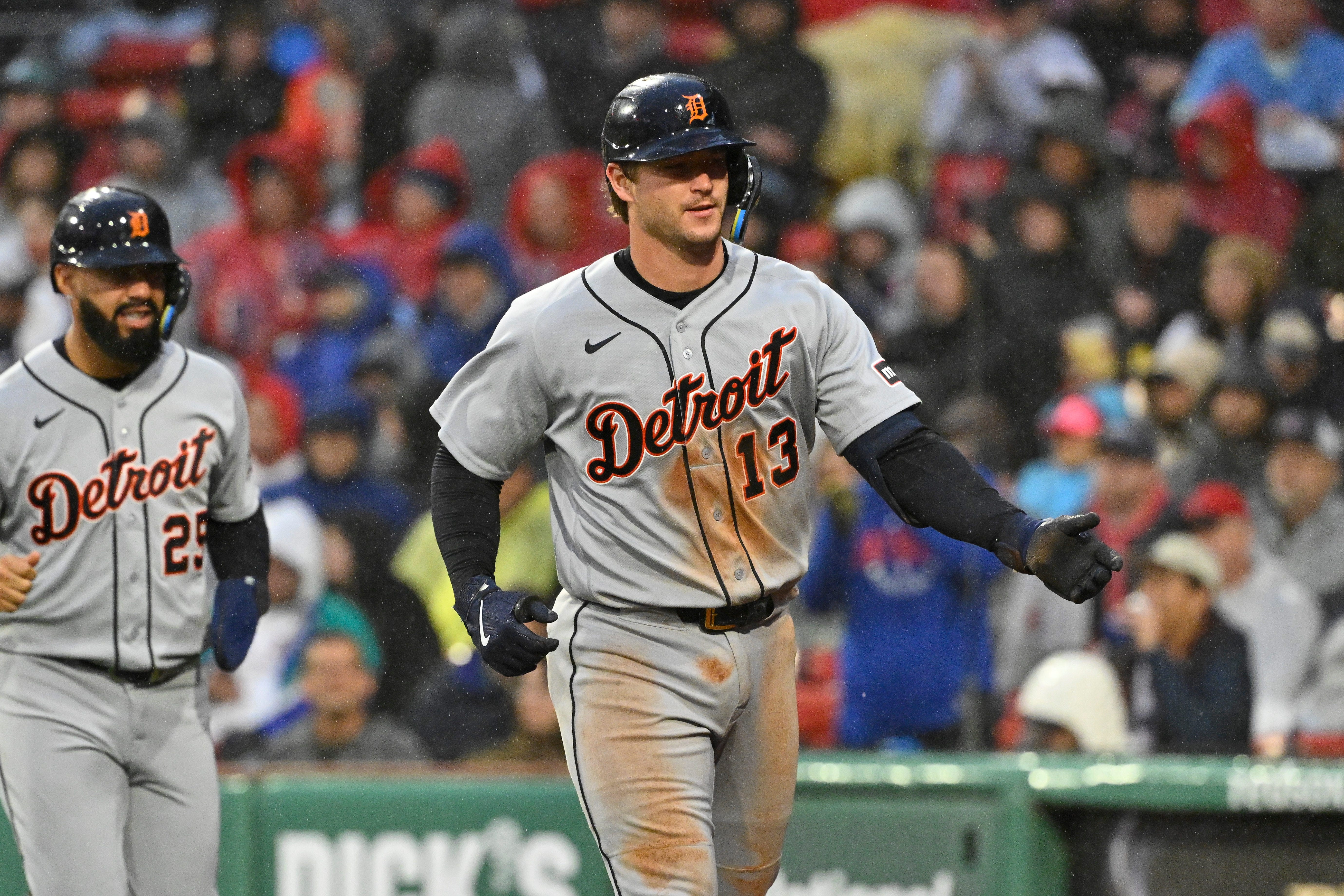 Detroit Tigers score: Dillon Dingler finished a triple shy of the cycle in a 6-2 win vs Red Sox, including a three-run home run in the 5th inning.