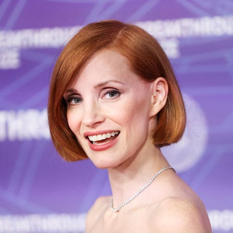 Jessica Chastain attends the 12th Breakthrough Prize ceremony gala in Santa Monica, California, on April 18, 2026.