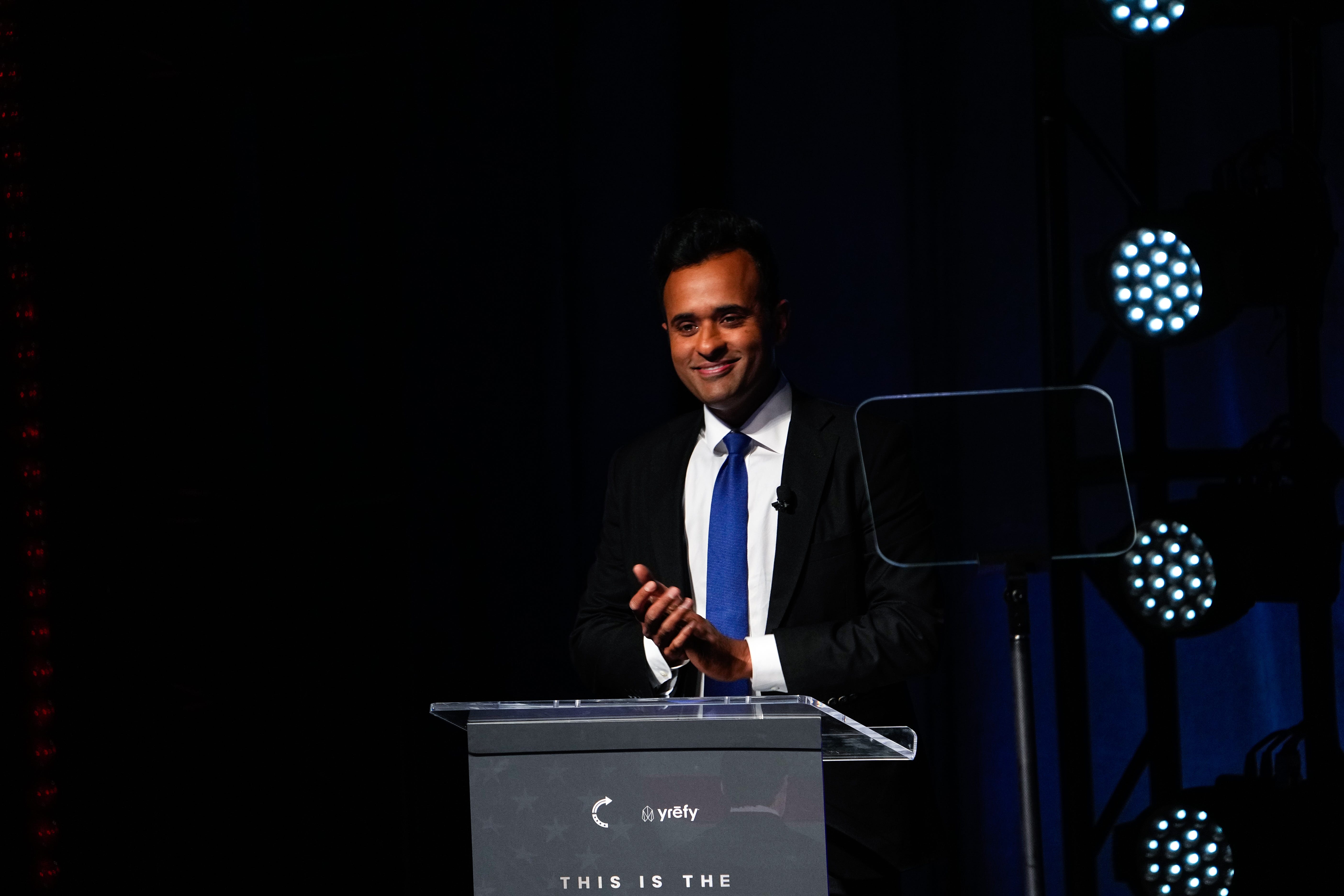 Crowds gathered at the TPUSA event