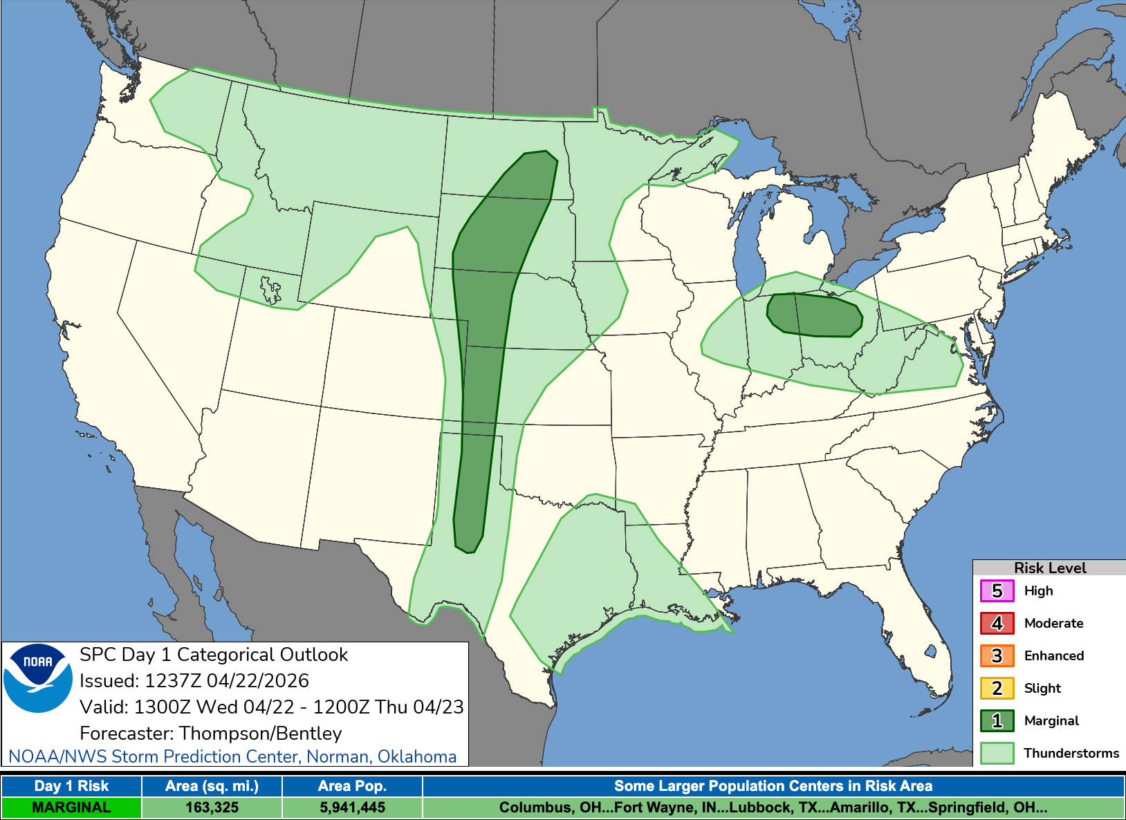 Severe weather is ramping up across parts of the U.S., with storms expected to develop over the next three days from the Plains to the Midwest.