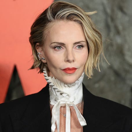 Charlize Theron attends Netflix's "Apex" premiere at The Paris Theatre in New York City on April 22, 2026.