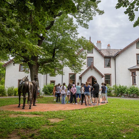 An exterior shot of President Lincoln's Cottage provided by the estate